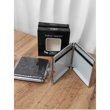 Класичний металевий портсигар з тисненням